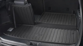 Toyota Highlander trunk mat (14-19) gray rubber