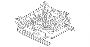 Mazda CX-50 23-25 passenger seat runners, mechanical, frameless, with sensors