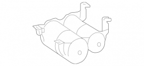 Air suspension receiver Mercedes X164 GL W164 ML