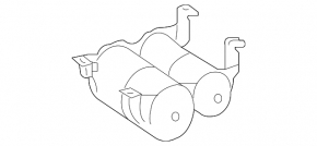 Air suspension receiver Mercedes X164 GL W164 ML