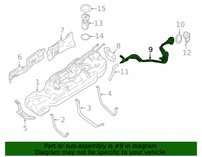 Infiniti JX35 QX60 13-20 Fuel Filler Neck