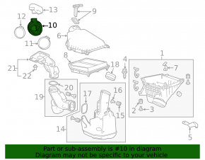 Air duct for manifold Honda Accord 13-17