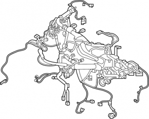 Right fuel injector wiring for an Infiniti Q50 17-20