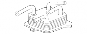 Oil cooler automatic transmission Honda CRV 12-14 2.4