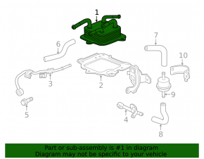 Oil cooler automatic transmission Honda CRV 12-14 2.4