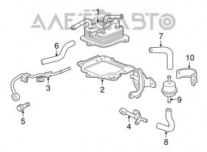 Oil cooler automatic transmission Honda CRV 12-14 2.4