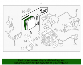 Infiniti Q50 14-20 Evaporator with Valve