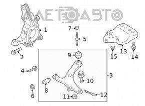 Front left axle Subaru Forester 19-24 SK