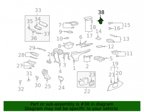 Front Left Seat Heater Switch Acura MDX 07-13