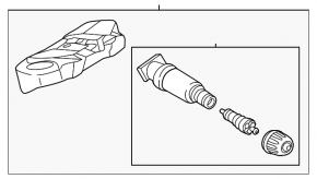 Wheel Pressure Sensor BMW 5 G30 17-23 433MHz