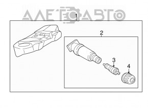 Wheel pressure sensor BMW 5 G30 17-23 433MHz, Autel
