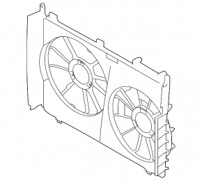 Subaru Ascent 19-26 bare radiator shroud diffuser