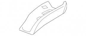 Rear left seat belt guide for Audi A6 C7 12-18 beige, scratches