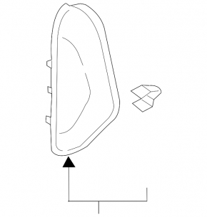 Black left side dashboard trim for Audi Q7 20-26