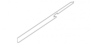 Glass seal inner door rear right BMW X3 G01 18-21