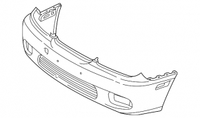 Bare front bumper for repair Lexus ES300 2004