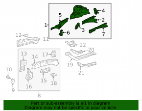 Front right quarter panel for Toyota Prius V 12-17