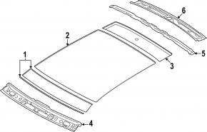 Metal roof for Hyundai Ioniq 5 22-24 with panoramic windows