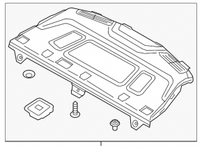 Rear shelf Kia Optima 16-17 gray