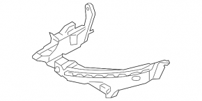 Front bumper mount under headlight outer left Audi A4 B8 08-12 prerest