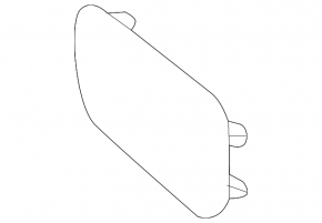 Left center console cover for Ford Focus mk3 15-18, black, scratches