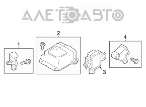 Infiniti QX30 17-17 SRS airbag module