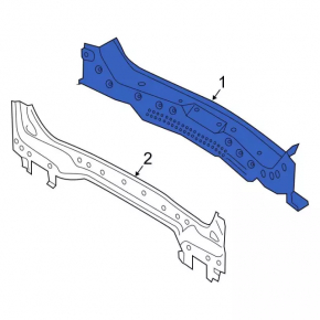 Ford Escape MK4 2020 rear panel, 2 pieces, black, dented