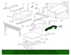 Rear Arch Trim Bracket Upper Left Jaguar F-Pace X761 17-