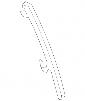 Right rear door glass guide for Mazda CX-9 16-23