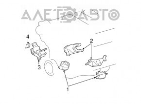 Engine mount left Lexus GX470 03-09
