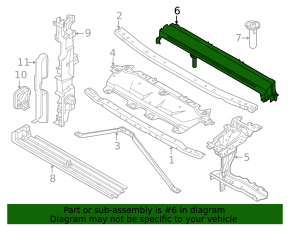 Upper radiator mounting frame for BMW 7 G70 23-25