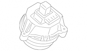 Left engine mount for BMW 7 Series G11 G12 16-22 3.0L, AWD, with hybrid, X5, with xDrive45e, with xDrive50e