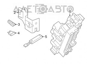 Nissan Versa Note 13-19 Interior Fuse Box