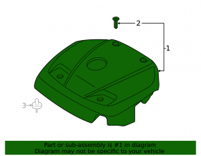 Engine Cover Volvo V90 17-21 usa T5, T6