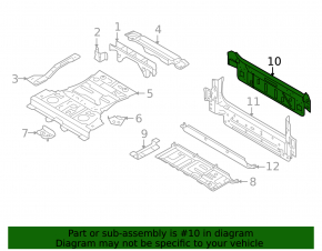 Rear panel BMW X5 E70 07-13 outer part, black