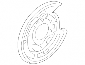 Rear left brake disc cover Nissan 350z for R17
