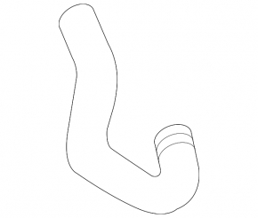 Right intercooler radiator cooling pipe Audi Q7 16-19 3.0