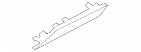 BMW 3 F30 12-18 black lower left dashboard trim, under the lane departure warning button