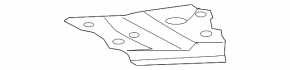 Front subframe bracket right Toyota Prius V 12-17