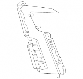 Left front bumper trim for Lexus LX 22-26 F Sport