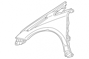 Front right wing Toyota Prius 30 10-15 TYG