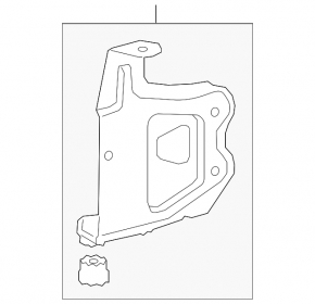 Bracket for air conditioning system cooler BMW 3 G20 19-
