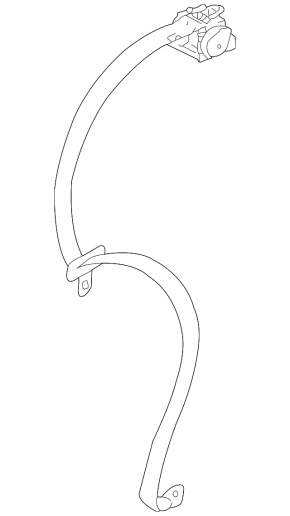 Rear center seat belt for Mitsubishi Galant 04-12
