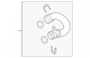 Upper cooling pipe Audi Q7 4L 10-15