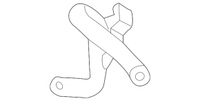 Cooling pipe metal Porsche Panamera 10-16 4.8 long