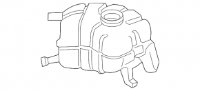 Expansion tank cooling Ford Edge 15- 2.0T without cap