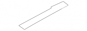 Roof trim rear right Ford Edge 19 - for panorama, scratch