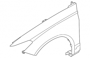 Front left wing Lincoln MKZ 17-20