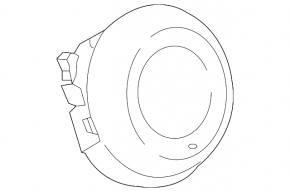 Airbag in the steering wheel driver Mazda CX-5 17 - black, chrome is used, rusty pyropatron