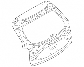 Trunk door bare Mazda CX-5 17-25 electric